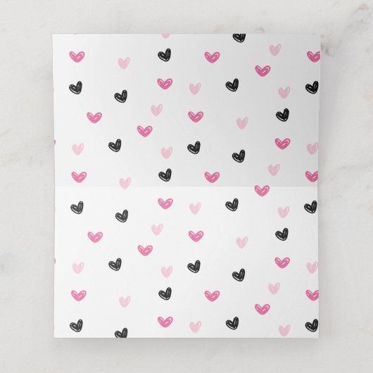 アイスクリームスクープ誕生日パーティーフードラベルカード プレイスカード (内部開封)