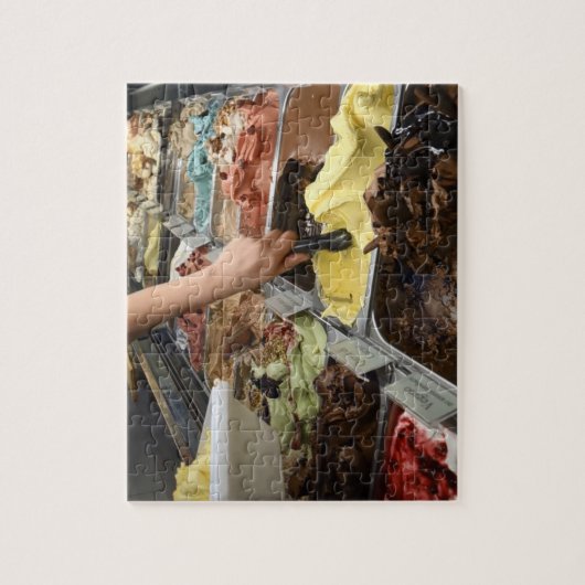 アイスクリームスクープ – イタリアのジェラート・ジェラテリア ジグソーパズル (縦)