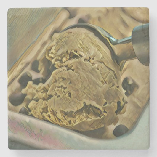 アイスクリームスクープ ストーンコースター (正面)