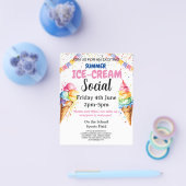 アイスクリームスクールパーティー募金会 チラシ (シングル)