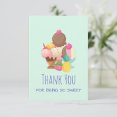アイスクリームスコップと散水付きサンキュー サンキューカード (スタンド正面)