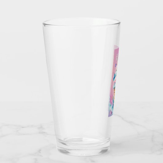 アイスクリームスコップのような形をしたガラストンブラー タンブラーグラス (右)