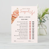 アイスクリームスコップアッセットアゲイトブライダルシャワー 招待状 (スタンド正面)