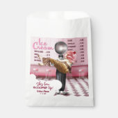 アイスクリームスコップアップブライダルシャワー フェイバーバッグ (正面)