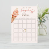 アイスクリームスコップアップブライダルビンゴゲーム 招待状 (スタンド正面)