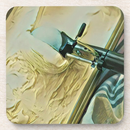 アイスクリームスコップケーキ コースター (正面)