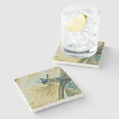 アイスクリームスコップケーキ ストーンコースター (横)