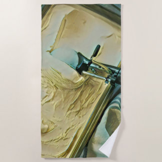 アイスクリームスコップケーキ ビーチタオル