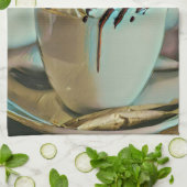 アイスクリームスコップチョコレート キッチンタオル (折り畳み)