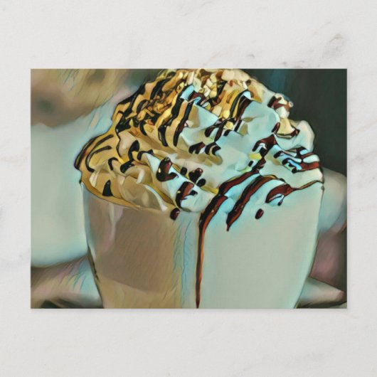 アイスクリームスコップチョコレート ポストカード (正面)