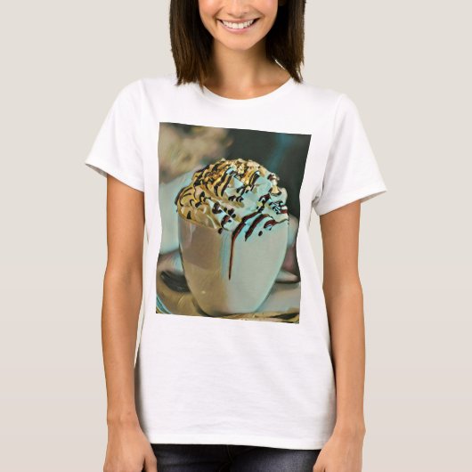アイスクリームスコップチョコレート Tシャツ (正面)