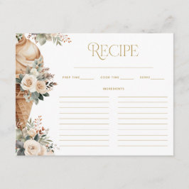 アイスクリームスコップドアップフローラレシピブライダルシャワー エンクロージャーカード