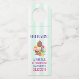 アイスクリームスコップ振りかけるオベビー! ボトルネックタグ