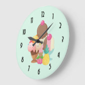 アイスクリームスコップ2017年12月 ラージ壁時計 (傾斜)