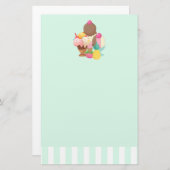 アイスクリームスコップ2017年12月 便箋 (正面/裏面)