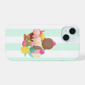 アイスクリームスコップ2017年12月 iPhone 15ケース (裏面横)
