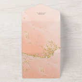 アイスクリームスコップ |グリッターブライダルシャワー オールインワン招待状 (外側)