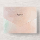 アイスクリームスコップ |金ゴールドピンクグリッターブライダルシャワー オールインワン招待状 (裏面)