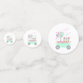 アイスクリームスタンドスウィートピンクバースデーパーティー コンフェッティ (裏面)