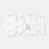 アイスクリームスタンド紙吹雪ピンクバースデーパーティー フェイバーボックス (折り畳みなし)