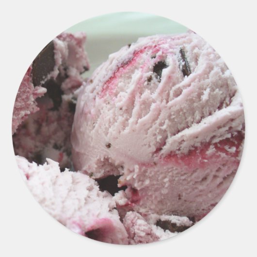 アイスクリームステッカー001 ラウンドシール (正面)