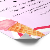 アイスクリームステーションのパーティー ポスター (角)