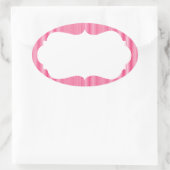 アイスクリームストライプのモノグラム付き 楕円形シール (バッグ)