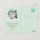 アイスクリームスパークラー1st誕生日ありがとうポストカード ポストカード (裏面)