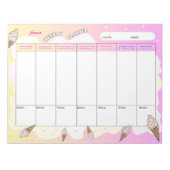 アイスクリームスプラッシュ ノートパッド (正面)