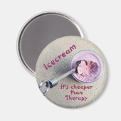 アイスクリームセラピーより安いおもしろい マグネット (正面/裏面)