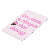 アイスクリームセラピー – サマーおもしろい引用文 マグネット (左側)