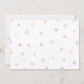 アイスクリームソーシャルウォーターカラー誕生日招待状 招待状 (裏面)