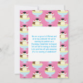 アイスクリームソーシャルサンデー卒業パーティー 招待状 (裏面)