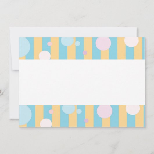 アイスクリームソーシャルバースデーパーティーボーイ招待状 招待状 (裏面)