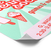 アイスクリームソーシャルパーティーチラシ ポスター (角)