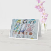 アイスクリームソーシャルパーティーフォイルカード 箔グリーティングカード (蘭)