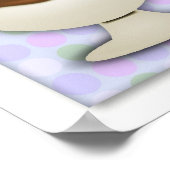 アイスクリームソーシャルパープル/グリーンストライプサンデ ポスター (角)