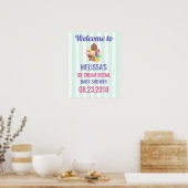 アイスクリームソーシャルベビーシャワーイベント ポスター (キッチン)