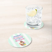 アイスクリームソーシャルベビーシャワーイベント ラウンドペーパーコースター (インサイチュ)