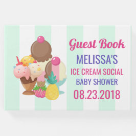 アイスクリームソーシャルベビーシャワー ゲストブック