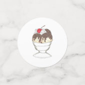 アイスクリームソーシャル好意バナナスプリットサンデーコーン コンフェッティ (スモール正面)