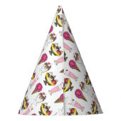 アイスクリームソーシャル好意バナナスプリットサンデーコーン パーティーハット (裏面)