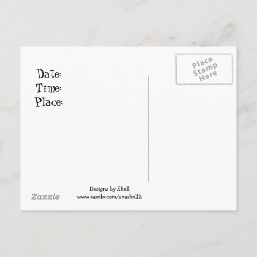 アイスクリームソーシャル招待状 インビテーションポストカード (裏面)