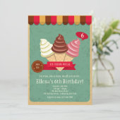 アイスクリームソーシャル招待状 招待状 (スタンド正面)