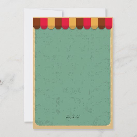 アイスクリームソーシャル招待状 招待状 (裏面)