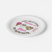 アイスクリームソーシャル独自のサンデーパーティー ペーパープレート (アングル)