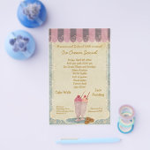 アイスクリームソーシャル発表チラシ チラシ (シングル)