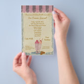 アイスクリームソーシャル発表チラシ チラシ (ハンドル)