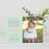 アイスクリームソーシャル誕生日パーティー招待招待状 招待状 (スタンド正面)