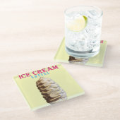 アイスクリームソーシャル ガラスコースター (アングル)